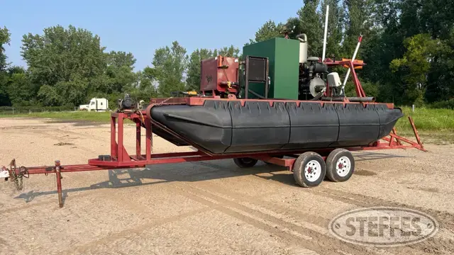 Hydro Boat F1 (Kubota 80 HP), Trailer & Spooling device