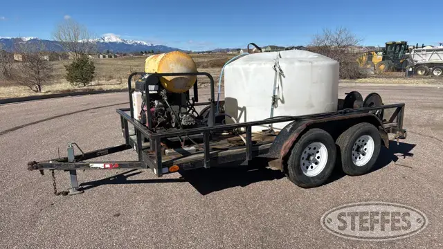 2001 Homemade pressure washer trailer