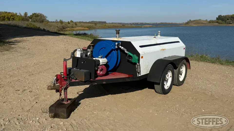 Shop-built tandem axle fuel trailer Fuel-Lube Trailer