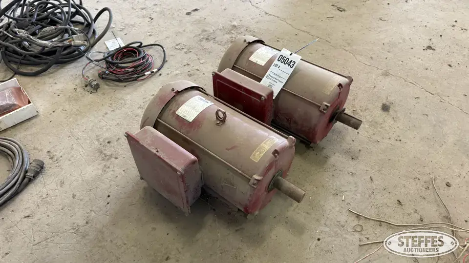 (2) Leeson electric motors Farm Support Item