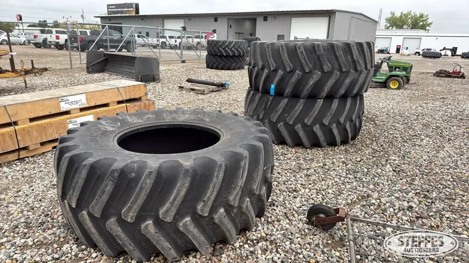 (3) Firestone Deep Tread 800/70R38 tires Tractor-Implement Tire