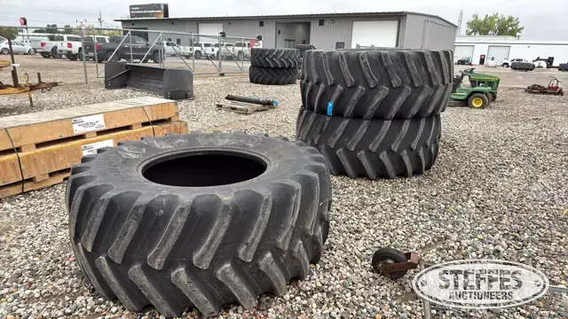 (3) Firestone Deep Tread 800/70R38 tires