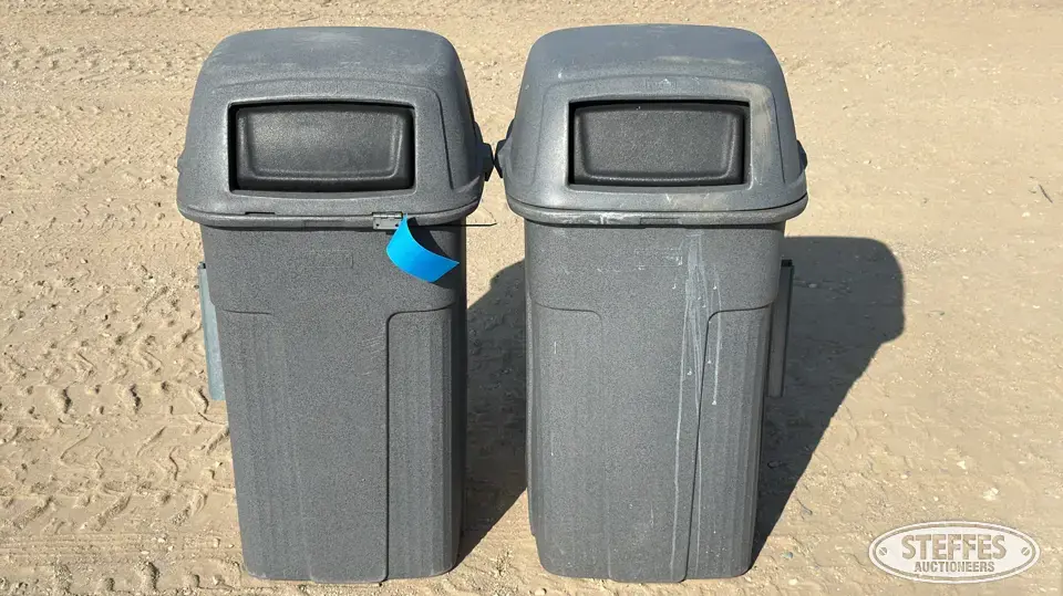 (2) Toter poly garbage cans General Business Support Item