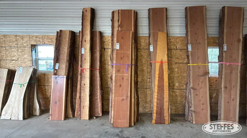 (4) Redwood slabs Business Inventory