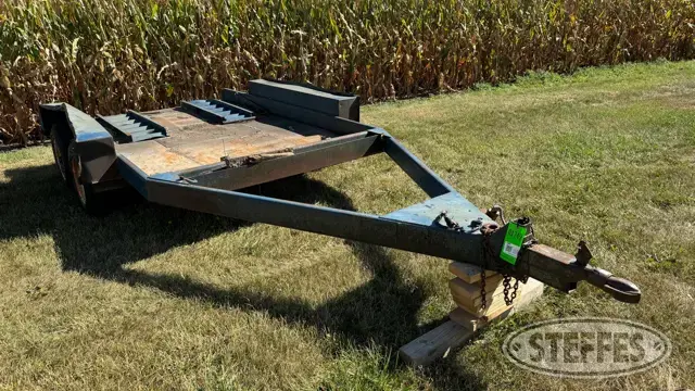 Shop built tandem axle trailer