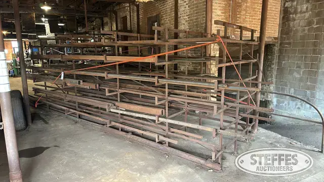 Metal rack w/contents