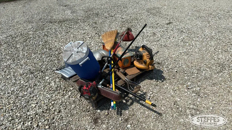 Leaf blower, hedge trimmer, snow shovels, brooms Farm Support Item