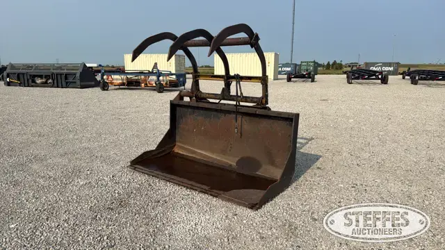 Skid steer grapple bucket