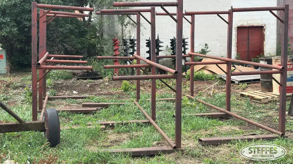 Metal rack Storage and Bench