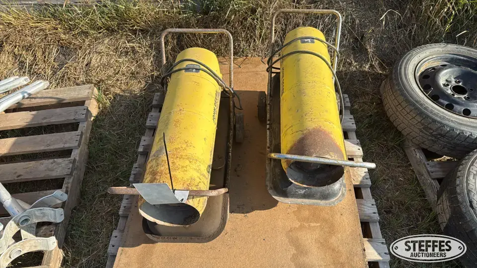 (2) John Deere A50 kerosene/diesel heaters Farm Support Item