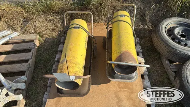 (2) John Deere A50 kerosene/diesel heaters