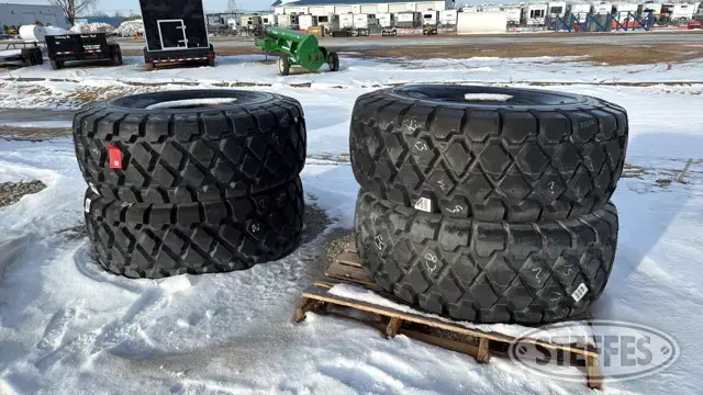 (4) Firestone 23.5R25 Versa Built AP tires