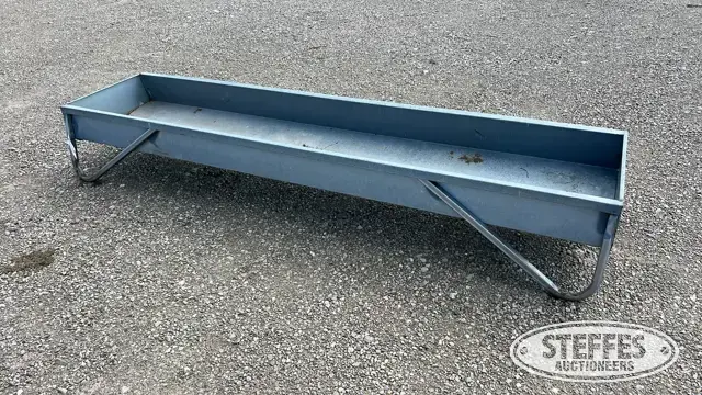 10'x26" galvanized feed bunk