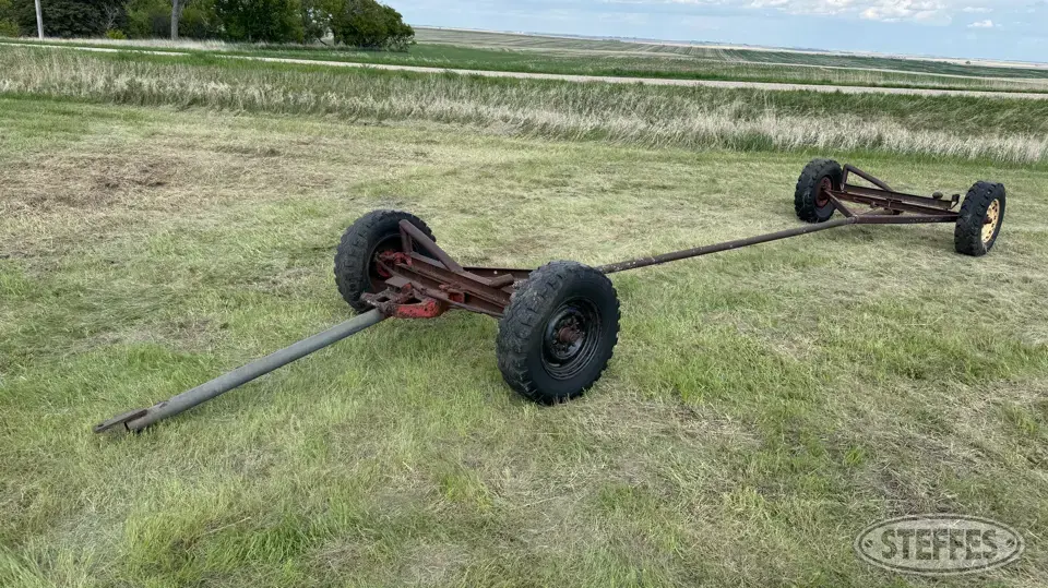 Shop-built 4-wheel header trailer