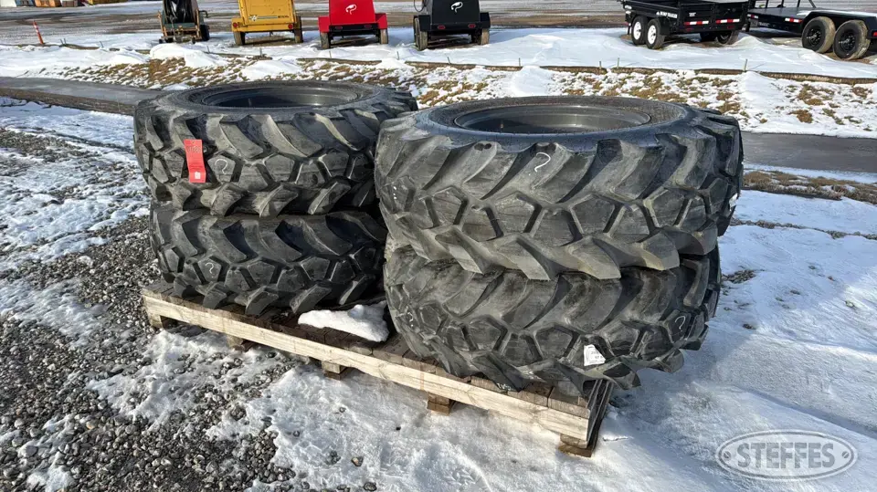 (4) Galaxy 17.5-25 Giraffe XLW tires Construction Equipment Tire