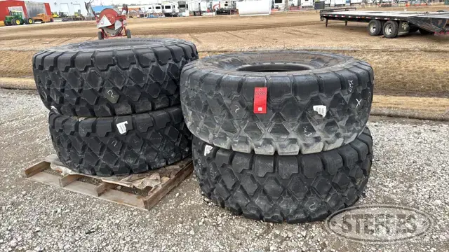 (4) Firestone VersaBuilt AP 23.5R25 tires