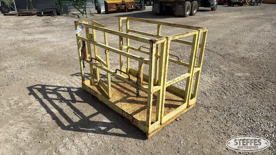 Shop-built man basket Loader Attachment