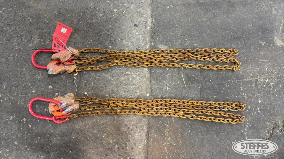 (2) Chain slings Farm Support Item