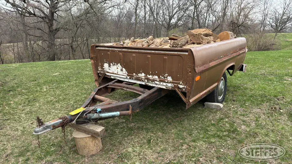 Shop-built single axle pickup box trailer Utility Trailer