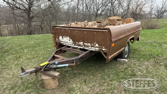 Shop-built single axle pickup box trailer