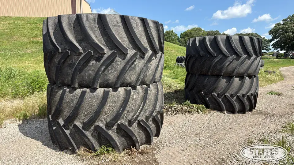 (4) Goodyear 1100/45R46 tires Tractor-Implement Tire