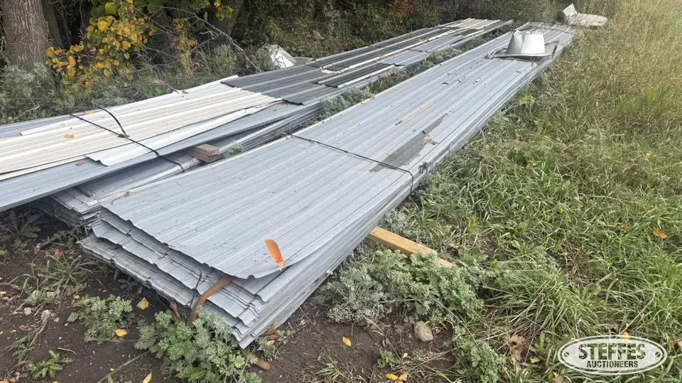 Approx. (50) sheets of steel Construction Support Item