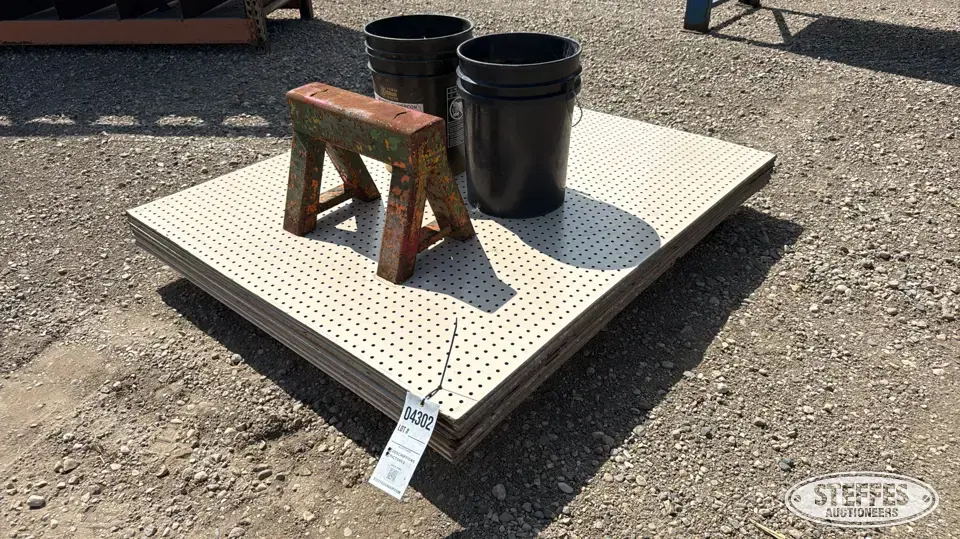 (13) Sheets of peg board Farm Support Item