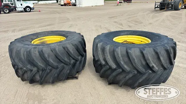 (2) Goodyear Optitrac DT830 900/60R32 tires