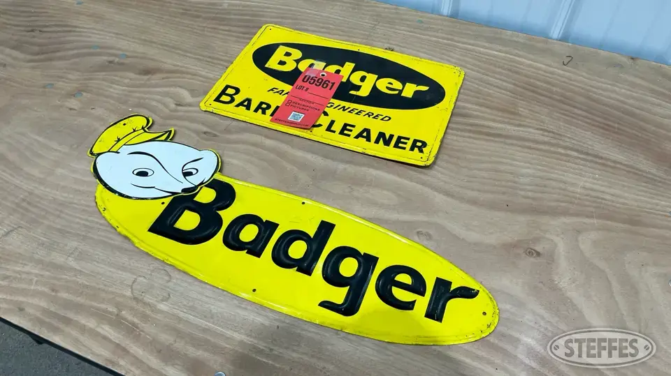 (2) Badger Signage