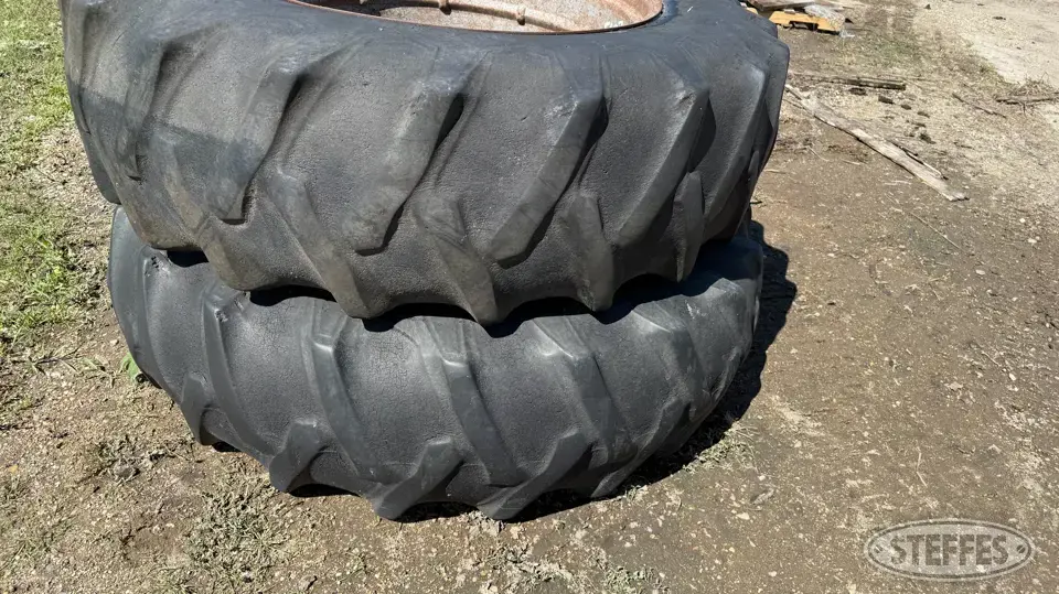 (2) Firestone All Traction Field & Road 18.4-38 tires Tractor-Implement Tire