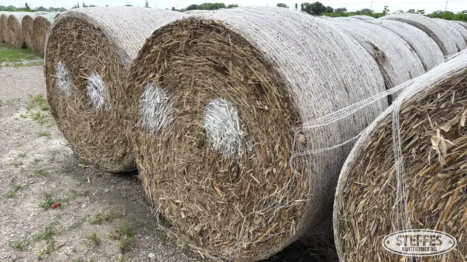 (19) Round cornstalk bales Forage