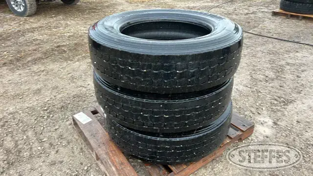 (3) Bridgestone 285/75R24.5 tires