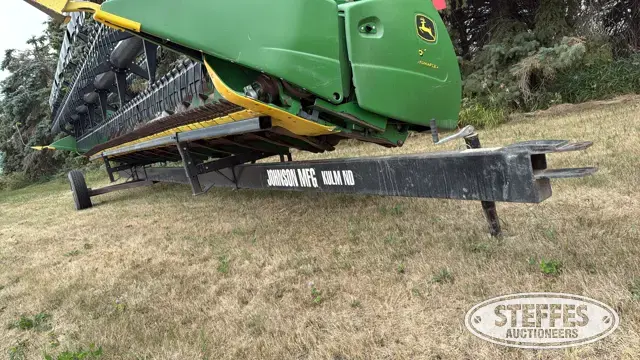 Johnson Mfg. single axle header trailer