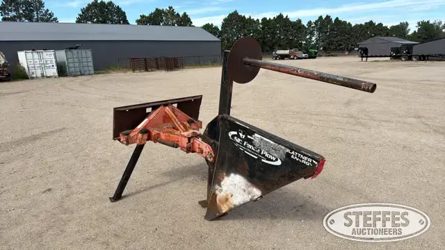 Skid steer silt fence plow