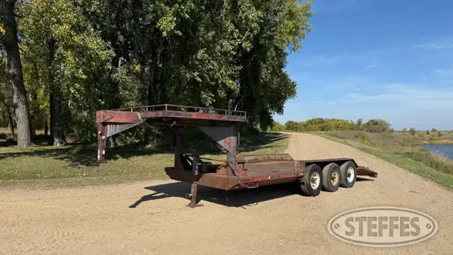 1996 Shop-built tri-axle equipment trailer