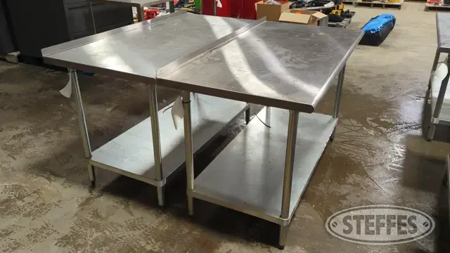 (2) Advance Tabco tables
