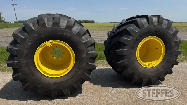 (2) Alliance 1000/50R25 tires