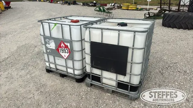 (2) 75 gal. poly chemical totes