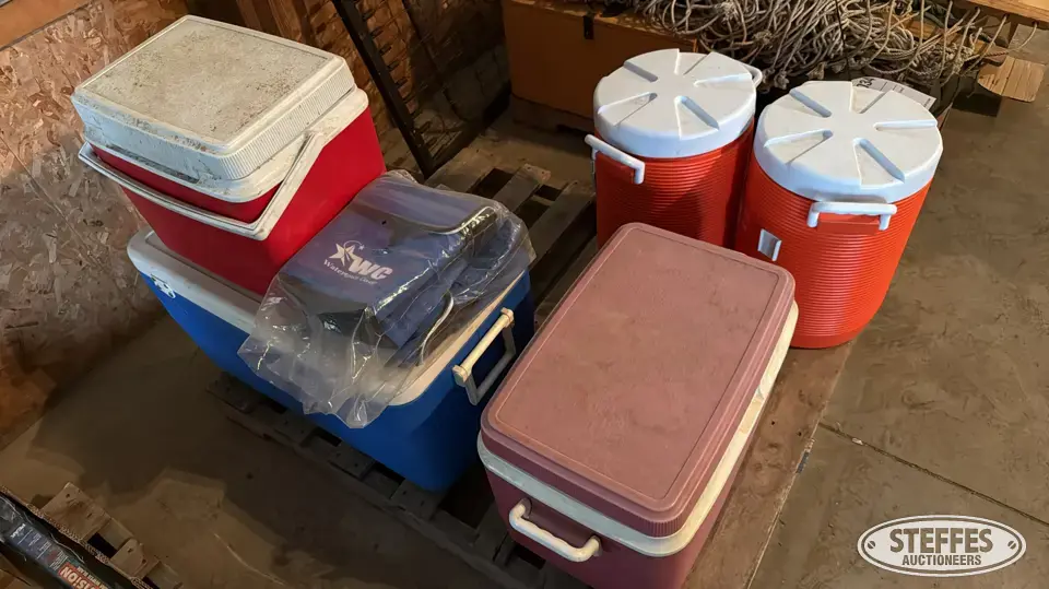 Coolers, totes, & water jugs Personal Property