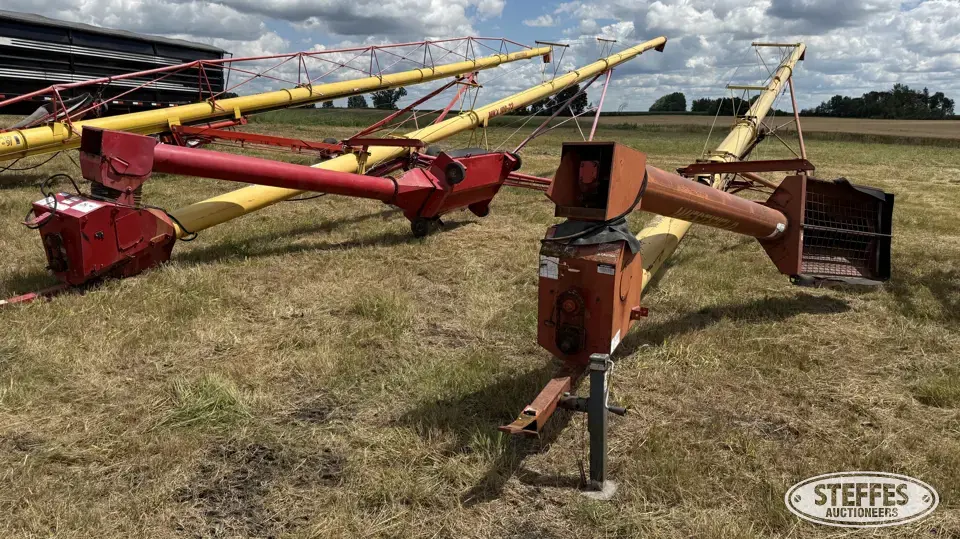 (2) Westfield swing hopper augers