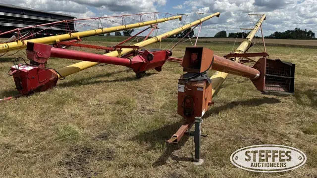 (2) Westfield swing hopper augers