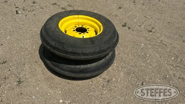 (2) 7.60-15 single rib tires