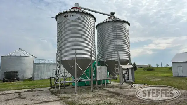 (2) StorMor hopper bins