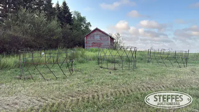 (3) Round bale feeders