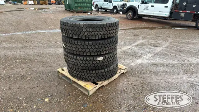 (4) Michelin X 12R22.5 tires