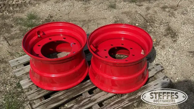 (2) 9.75X16.5 skid steer wheels
