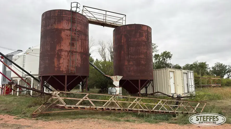 (2) Shop-built hopper bins