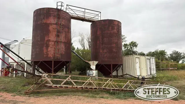 (2) Shop-built hopper bins