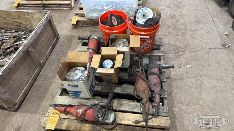 (4) Milwaukee grinders Power Tool