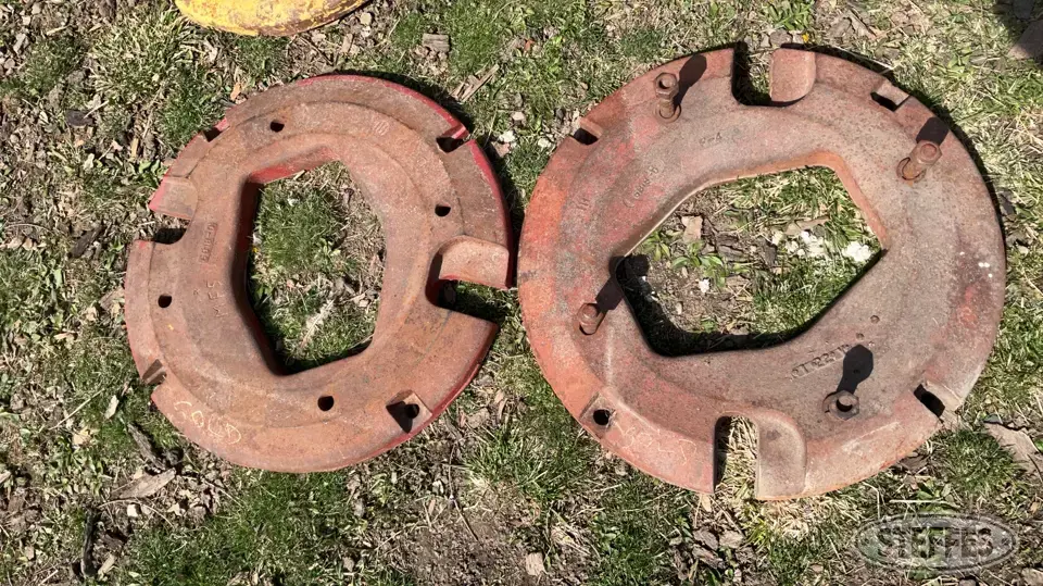 (2) International Wheel Weights Tractor Part